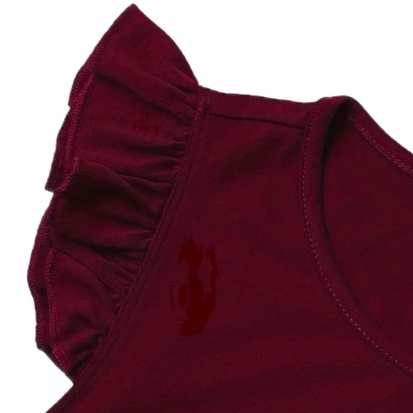 Women’s Maternity Ruffle Sleeve Shirred Knit Dress - Size XL - NWOT - Picture 3 of 5